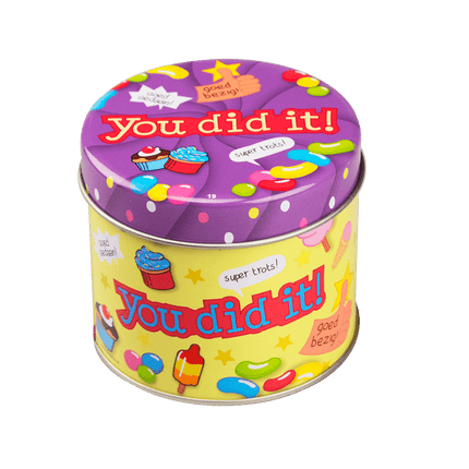 Snoepblik You Did It! 9cm van Paper Dreams koop je bij Partywinkel