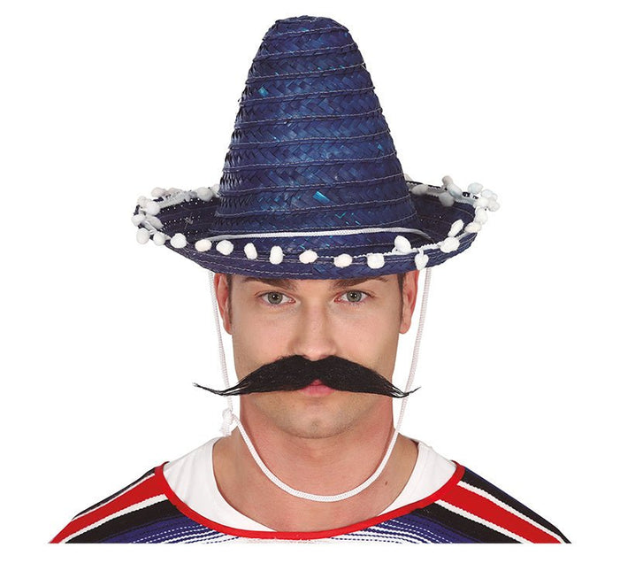 Sombrero Blauw 33cm van Fiestas Guirca koop je bij Partywinkel