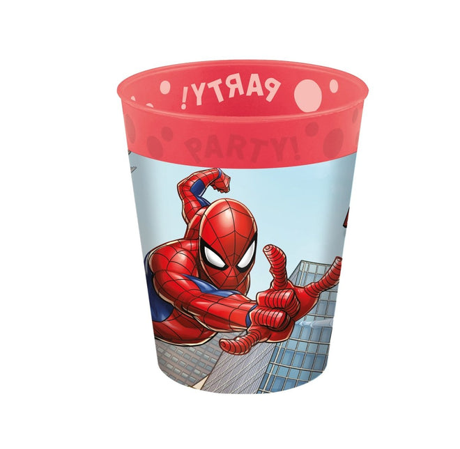 Spiderman Bekers Herbruikbaar 250ml 4st - Partywinkel - 5201184967782