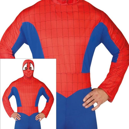 Spiderman Kostuum Rood Blauw Heren van Fiestas Guirca koop je bij Partywinkel