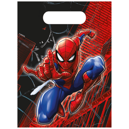 Spiderman Uitdeelzakjes Papier 4st van Procos koop je bij Partywinkel