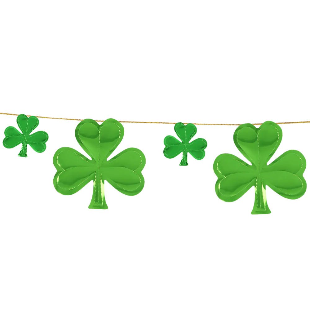 St. Patrick's Day Girlande Grünes Kleeblatt Vier 3m – Partywinkel