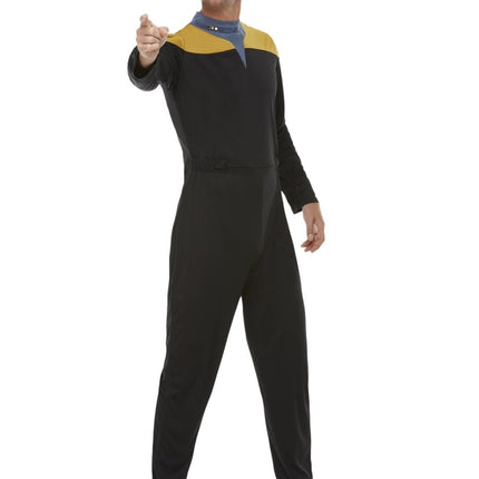 Star Trek, Voyager Operations Uniform, Gold & Blac Heren van Smiffys koop je bij Partywinkel