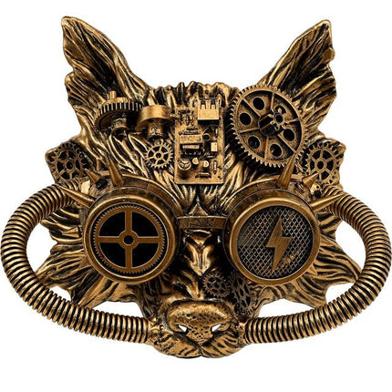 Steampunk Masker Goud Vos van Widmann koop je bij Partywinkel
