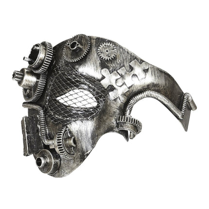 Steampunk Masker Zilver van Widmann koop je bij Partywinkel