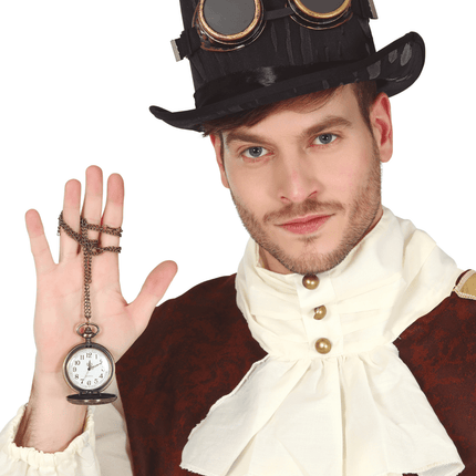 Steampunk Zakhorloge Ketting van Fiestas Guirca koop je bij Partywinkel