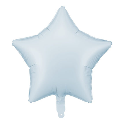 Ster Helium Ballon Blauw Leeg 48cm van Partydeco koop je bij Partywinkel