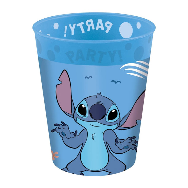 Stitch Bekers Herbruikbaar 250ml 4st - Partywinkel - 5201184969236