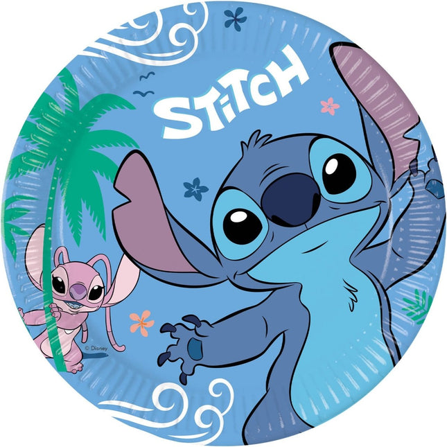 Stitch Borden Papier 23cm 8st van Procos koop je bij Partywinkel