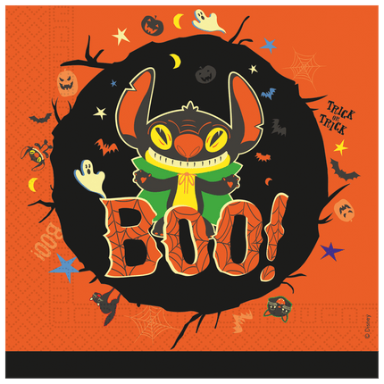 Stitch Servetten Halloween 2 Laags 33cm 20st van Procos koop je bij Partywinkel