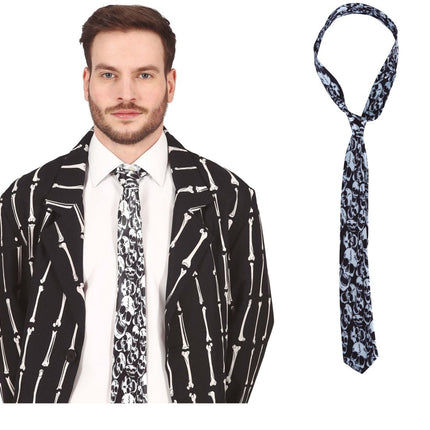 Stropdas Doodshoofden van Fiestas Guirca koop je bij Partywinkel