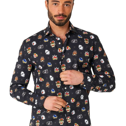 Super Mario Bad Guys Overhemd Heren OppoSuits van OppoSuits koop je bij Partywinkel