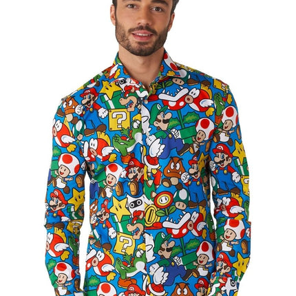 Super Mario Overhemd Heren OppoSuits van OppoSuits koop je bij Partywinkel