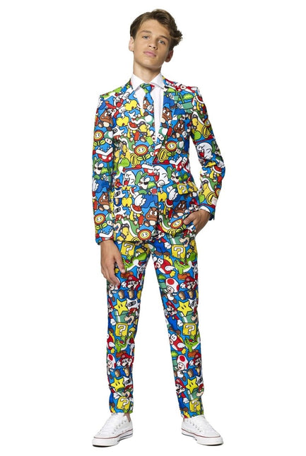 Super Mario Pak Jongen Tiener OppoSuits van OppoSuits koop je bij Partywinkel