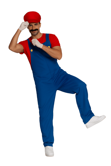 Super Mario Pak Rood Blauw Heren van PartyXclusive koop je bij Partywinkel