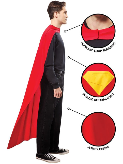 Superman - cape van Rubies koop je bij Partywinkel