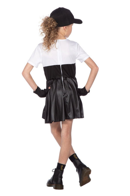 Swat Jurk Zwart Wit Meisje van Wilbers & Wilbers koop je bij Partywinkel