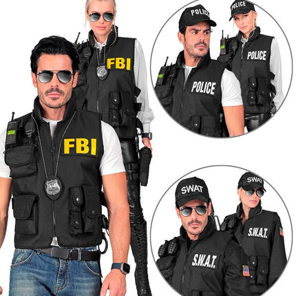 Swat vest fbi /politie van Widmann koop je bij Partywinkel