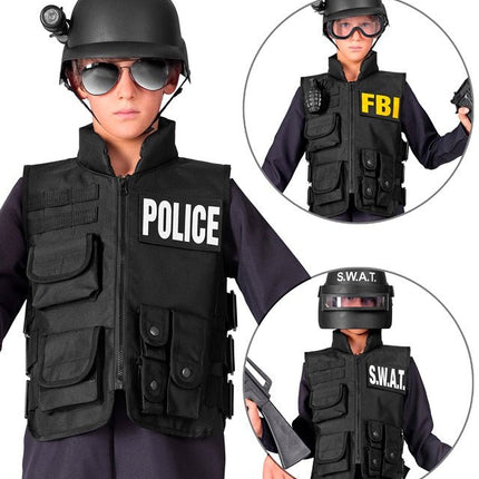 SWAT VEST FBI/POLITIE KIND van Widmann koop je bij Partywinkel