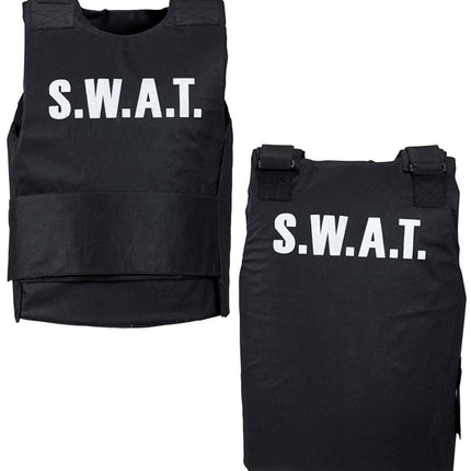Swat Vest Zwart - Partywinkel - 8003558285600
