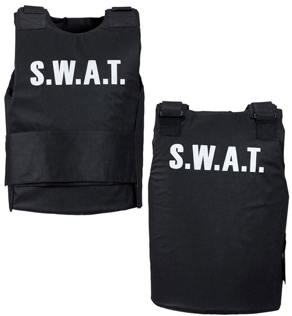 Swat Vest Zwart - Partywinkel - 8003558285600