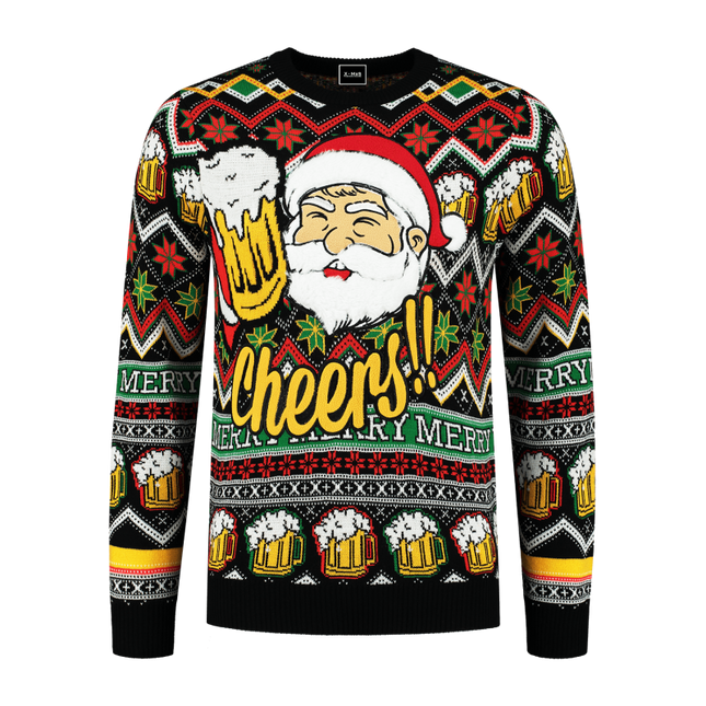 Pullover Santa flauschiger Bart, Cheers Men's