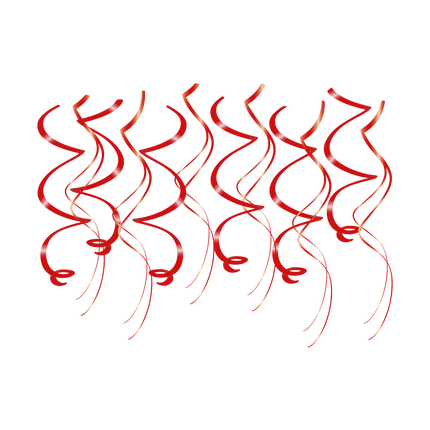 Wirbeldekorationen - Rot