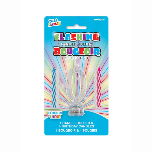 Taarttopper Cijfer 0 Verlichting 13cm 5 delig van Unique koop je bij Partywinkel
