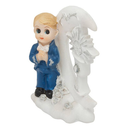 Taarttopper Comunnie Jongen 9cm van Partydeco koop je bij Partywinkel
