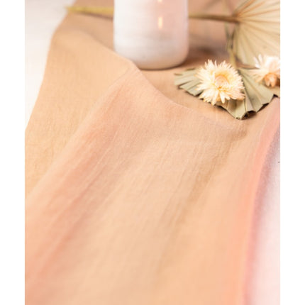 Orange Tischläufer Chiffon 3m