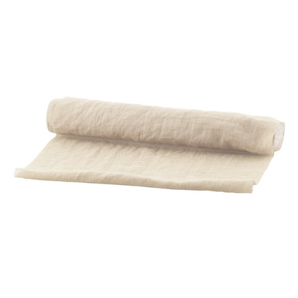 Elfenbeinfarbener Tischläufer Chiffon 3m