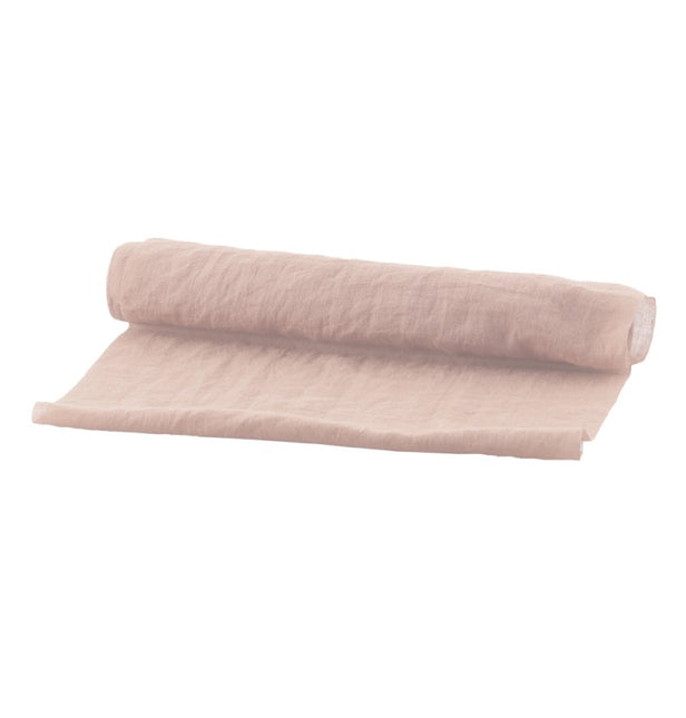Hellrosa Tischläufer Chiffon 3m