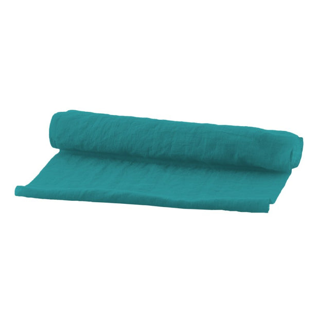 Blauer Tischläufer Chiffon 3m