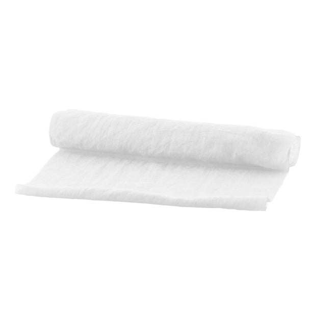 Weißer Tischläufer Chiffon 3m