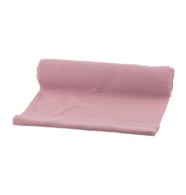 Rosa Tischläufer Baumwolle 3m