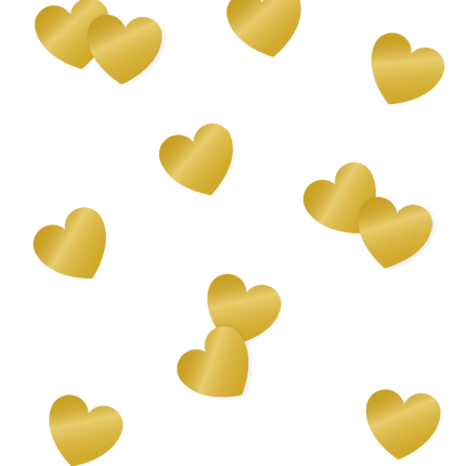 Herzen Tisch Konfetti Gold 14gr