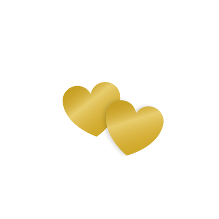 Herzen Tisch Konfetti Gold 14gr