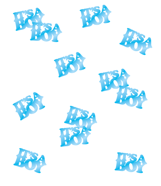 Geburtstisch Konfetti Hellblau 14gr