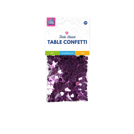 Herzen Tisch Konfetti Rosa 14gr