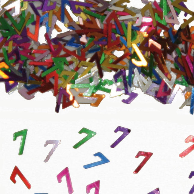 Tafelconfetti 7 Jaar 1cm 600st - Partywinkel - 8714572053068
