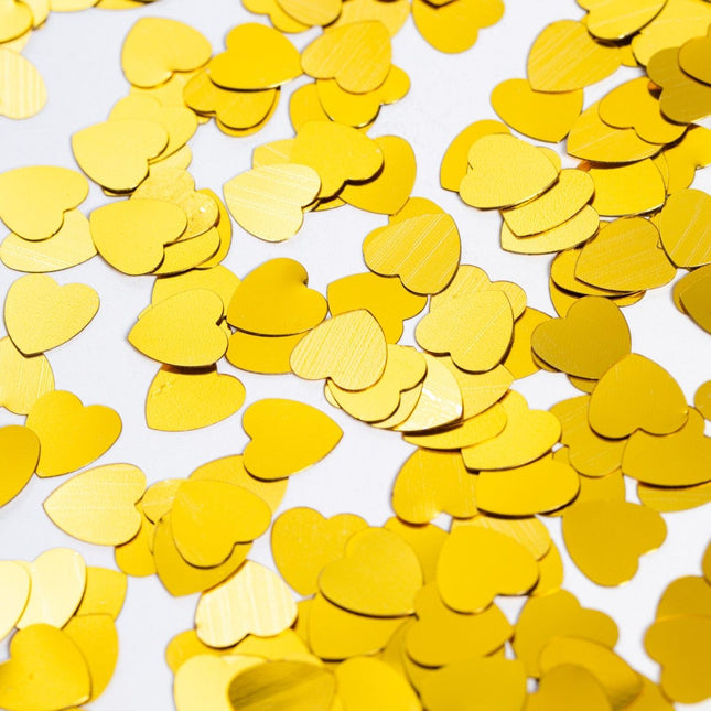 Tafelconfetti Hartjes Goud van WeFiesta koop je bij Partywinkel