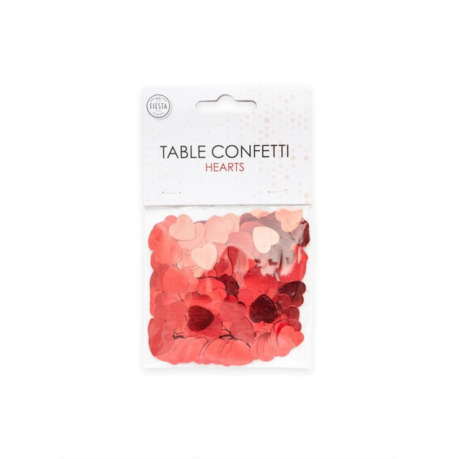 Tafelconfetti Hartjes Rood van WeFiesta koop je bij Partywinkel