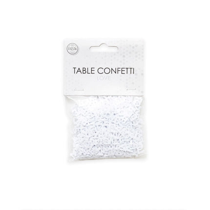 Tafelconfetti Love Wit van WeFiesta koop je bij Partywinkel