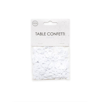 Tafelconfetti Open Hartjes Wit van WeFiesta koop je bij Partywinkel