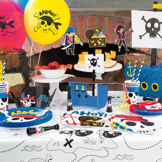 Tafeldecoratie Piratenschip van Unique koop je bij Partywinkel