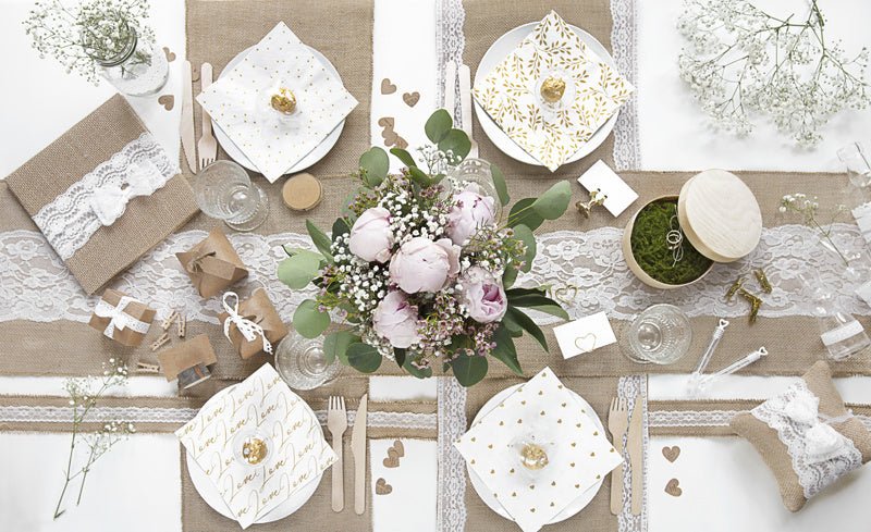 Tafelloper Jute 5m van Partydeco koop je bij Partywinkel