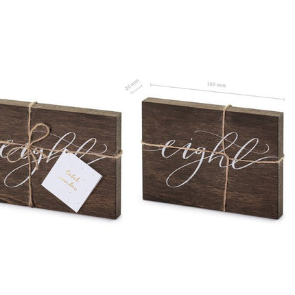 Tafelnummer Eight 18cm van Partydeco koop je bij Partywinkel