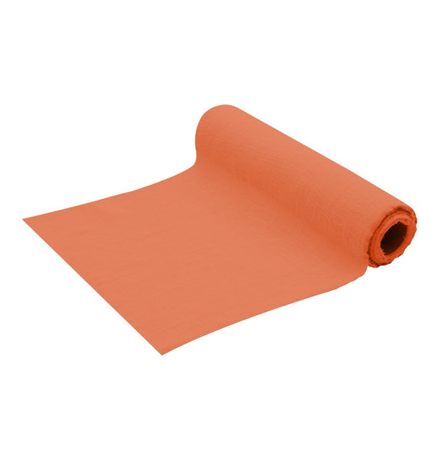 Orange Tischläufer Baumwolle 5m