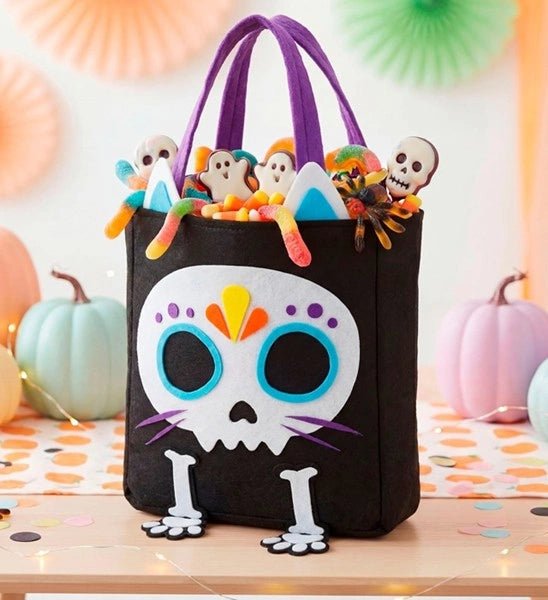 TAS TRICK OR TREAT SKELET KAT van Widmann koop je bij Partywinkel