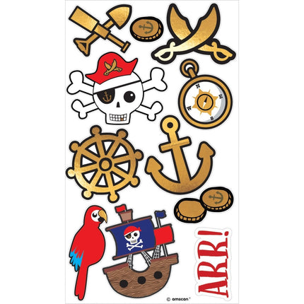 Tattoos Piraten 11 delig van Riethmueller koop je bij Partywinkel